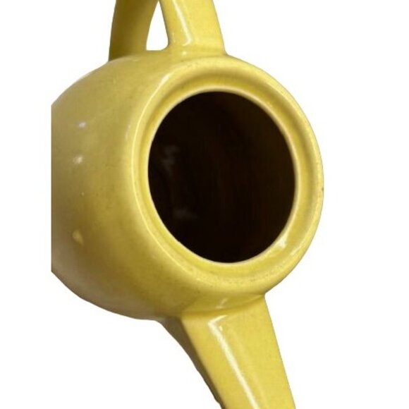 Vtg Made in Sweeden Tee Pot Hoganas Keramik Stengods Yellow Mid-Century 9" x 7" - Picture 9 of 12